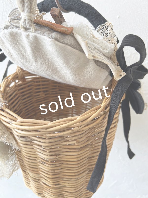 画像12: pollenbienco／アンティークレースと十字架のバスケット・B (12)