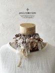 画像1: pollenbienco／アンティークレースのチョーカー・ライラック (1)