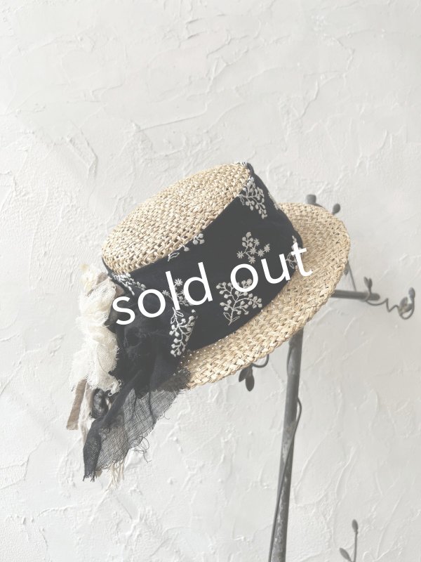 画像5: pollenbienco／アンティークレースの帽子・C (5)