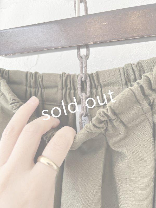 画像4: seasew.／702 タックスカート・カーキ (4)