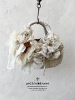 画像1: pollenbienco／アンティークレースと十字架のバスケット・D (1)