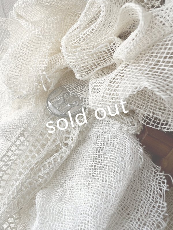 画像6: pollenbienco／アンティークレースと十字架のバスケット・D (6)