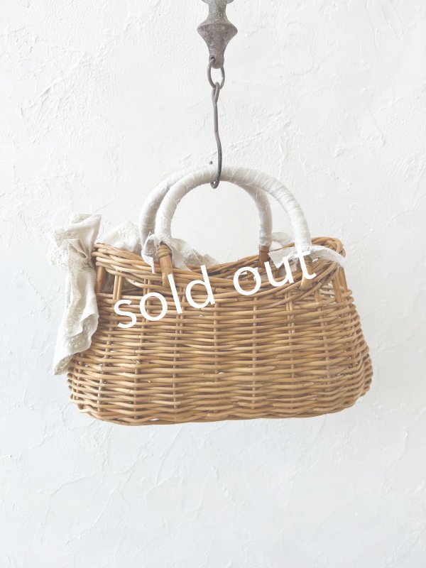 画像8: pollenbienco／アンティークレースと十字架のバスケット・E (8)