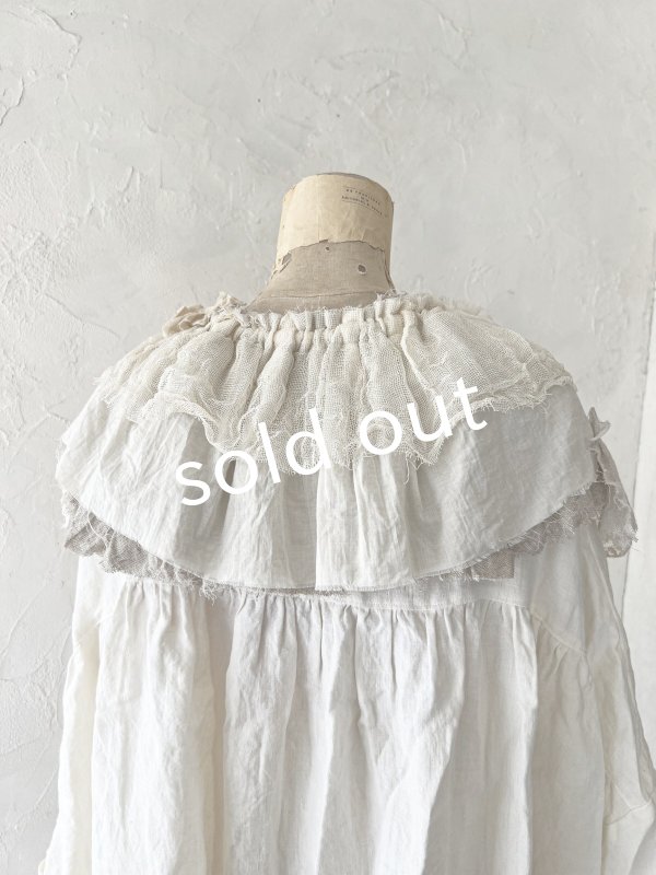 画像6: pollenbienco／アンティークレースのティペット・A (6)