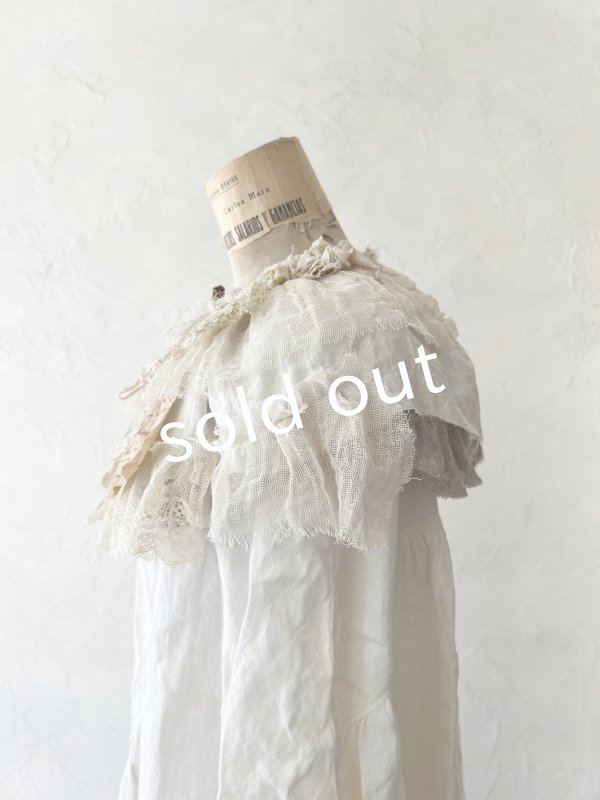 画像4: pollenbienco／アンティークレースのティペット・A (4)