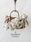 画像1: pollenbienco／アンティークレースと十字架のバスケット・E (1)