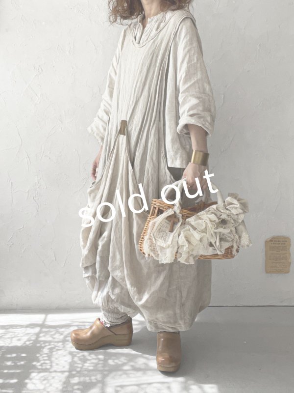 画像3: pollenbienco／アンティークレースと十字架のバスケット・E (3)