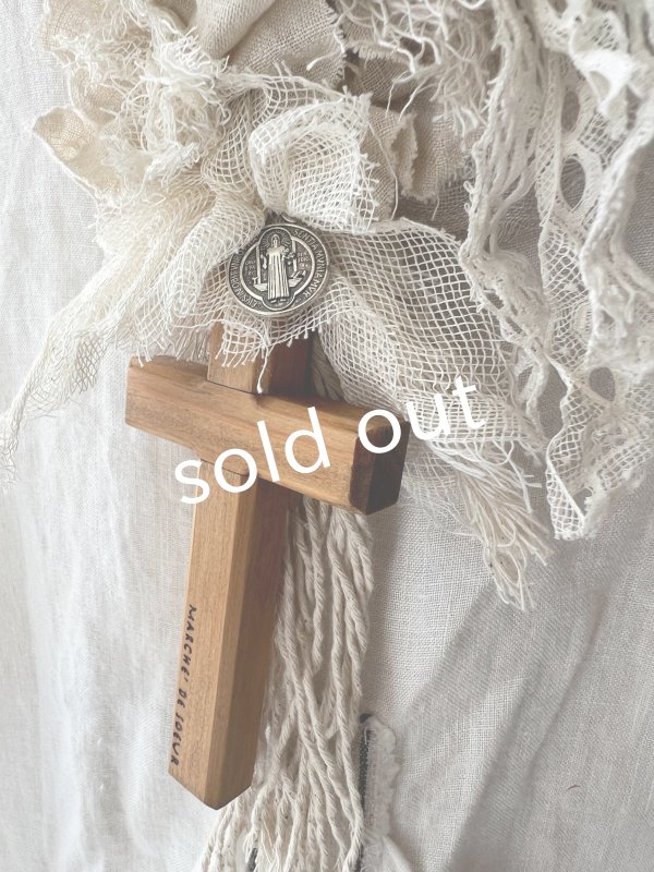 画像3: pollenbienco／アンティークレースと十字架のネックレス・C (3)