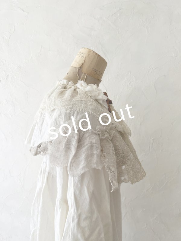 画像5: pollenbienco／アンティークレースのティペット・A (5)