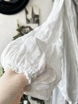 画像6: shizuka's/リネンガーゼのパフ袖ジレ・オフ (6)