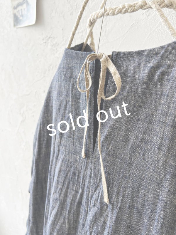 画像10: MARCHE' DE SOEUR／十字架ネックレス付きギャザーワンピース・ダンガリー (10)