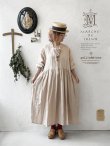 画像13: pollenbienco/アンティークレースのギャザーワンピース・ピンクベージュA (13)