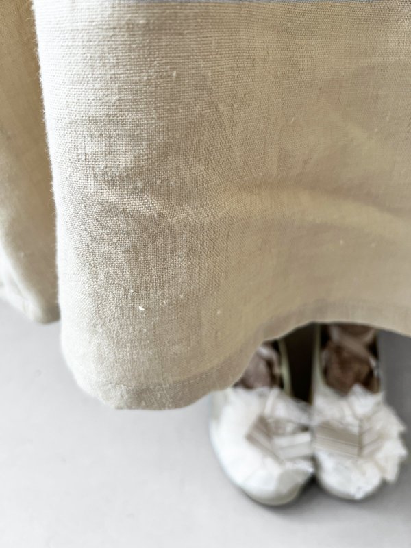 画像9: kosatofuku/レースフリルショルダーのサロペットワンピース・生成り (9)