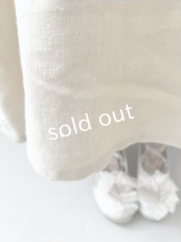 画像9: kosatofuku／レースフリルショルダーのサロペットワンピース・生成り (9)