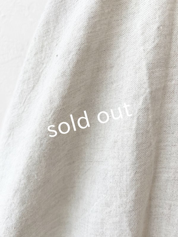 画像14: kosatofuku/二枚衿のリネンギャザーワンピース・黒 (14)