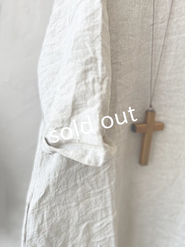 画像4: Re:born/リネンワンピース・ナチュラル (4)