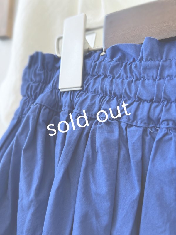 画像4: Re:born/ギャザースカート・ブルー (4)