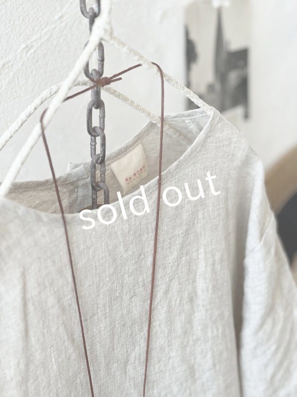 画像3: Re:born/リネンワンピース・ナチュラル (3)
