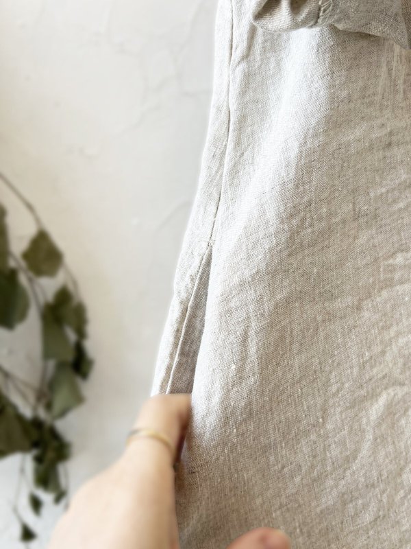 画像13: Re:born/リネンワンピース・ブラック (13)