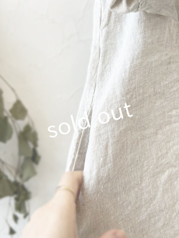 画像5: Re:born/リネンワンピース・ナチュラル (5)