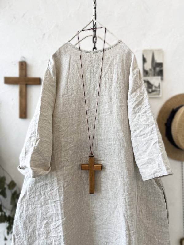 画像10: Re:born/リネンワンピース・ブラック (10)