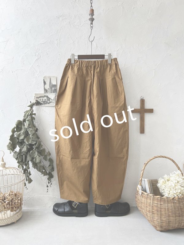 画像5: je suis comme je suis/蕾パンツ・キャメルブラウン (5)