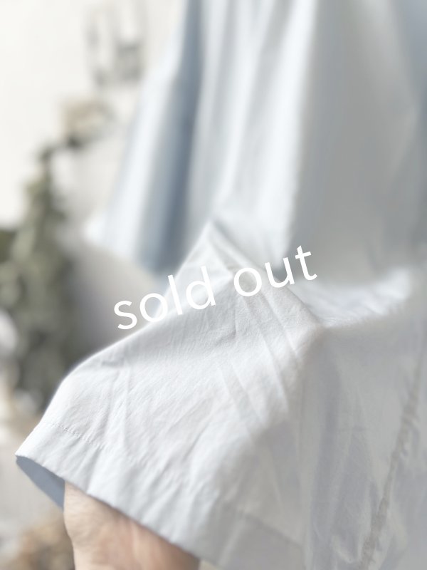 画像7: je suis comme je suis/サイドギャザーブラウス・水色 (7)