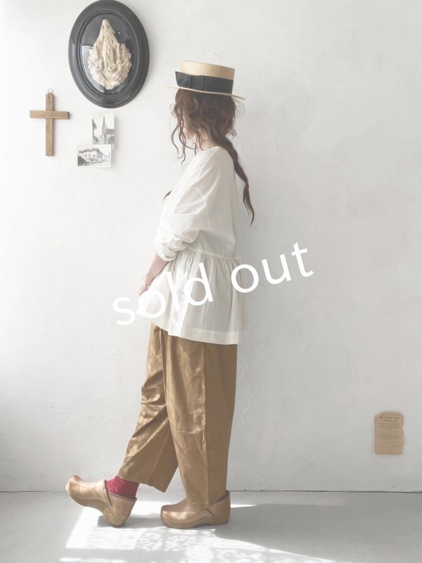 画像9: je suis comme je suis/蕾パンツ・キャメルブラウン (9)