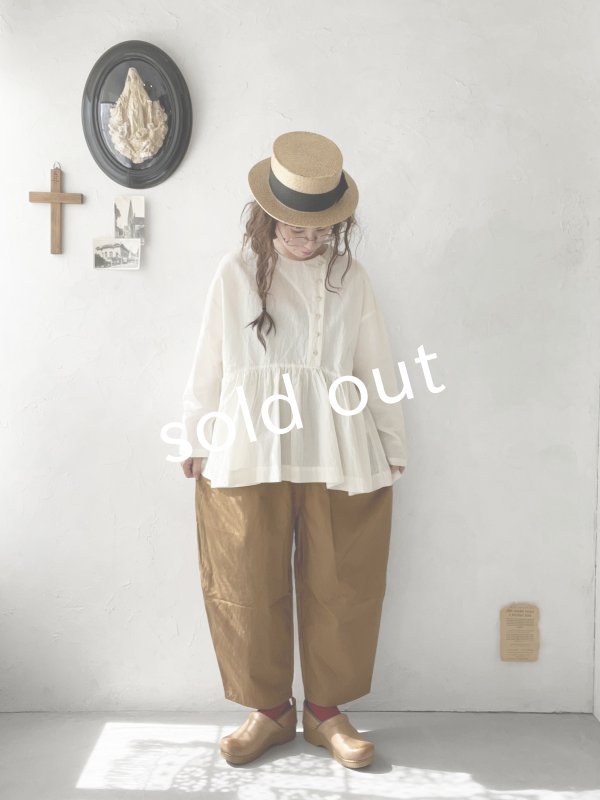 画像8: je suis comme je suis/蕾パンツ・キャメルブラウン (8)