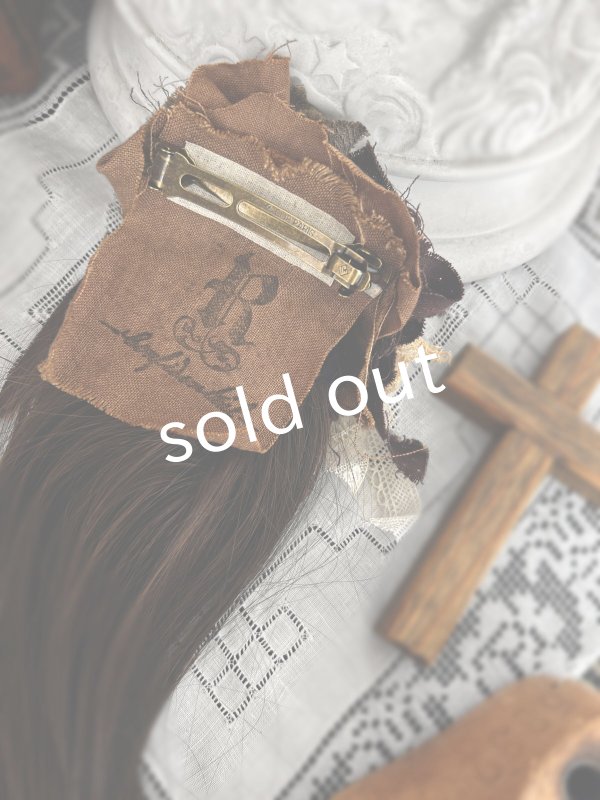 画像5: pollenbienco／アンティークレースのウィッグバレッタ (5)