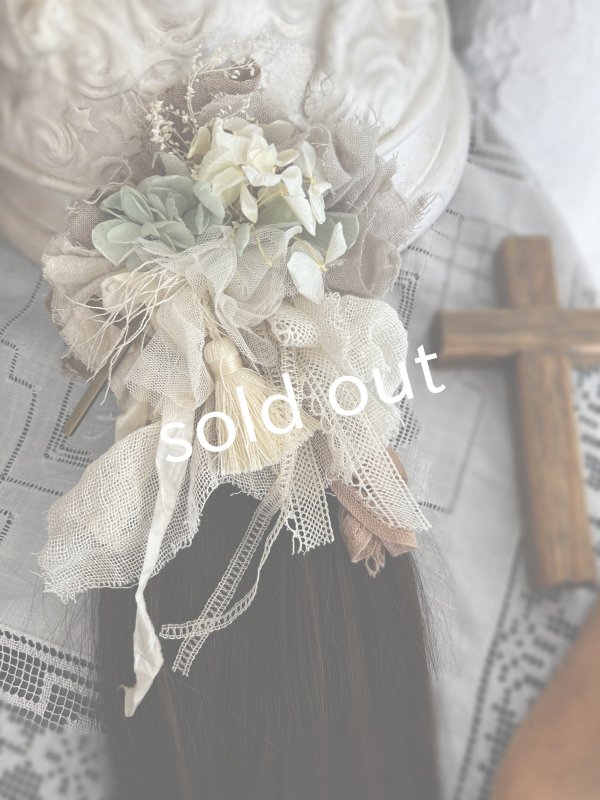 画像4: pollenbienco／アンティークレースのウィッグクリップ (4)