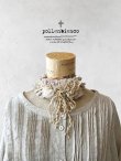 画像1: pollenbienco／アンティークレースのチョーカー・くすみピンク (1)