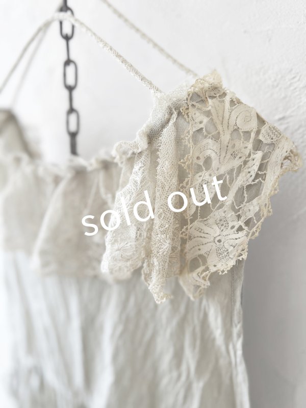 画像12: pollenbienco/アンティークレースのギャザージレ (12)