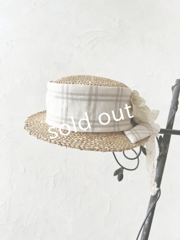 画像4: pollenbienco／アンティークレースの帽子・I (4)