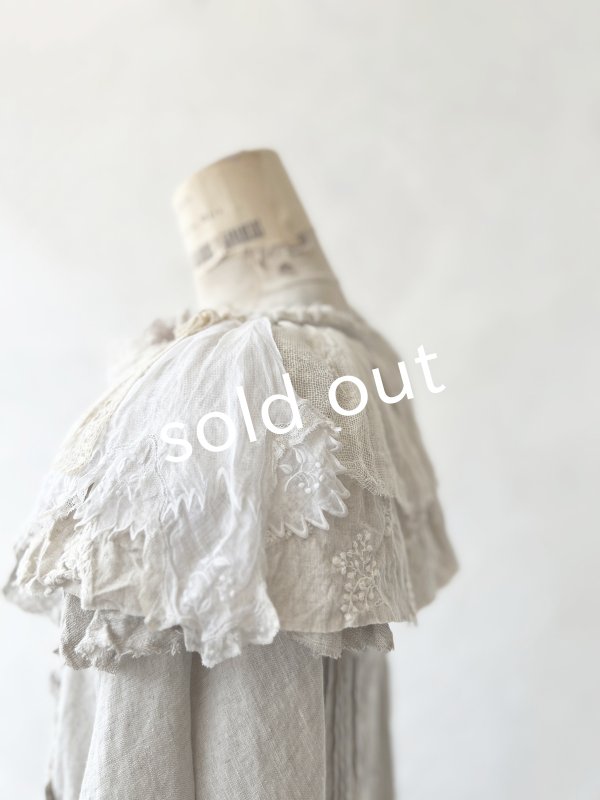 画像7: pollenbienco／アンティークレースのティペット・B (7)