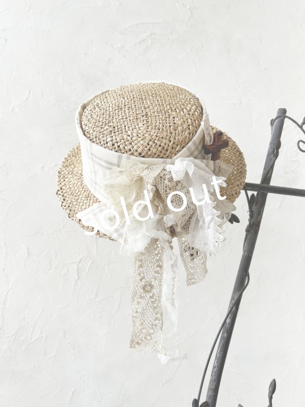 画像5: pollenbienco／アンティークレースの帽子・I (5)