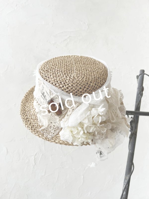 画像3: pollenbienco／アンティークレースの帽子・G (3)