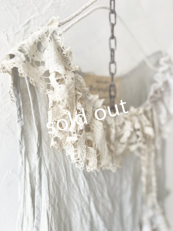 画像5: pollenbienco/アンティークレースのギャザージレ (5)