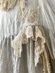 画像7: pollenbienco/アンティークレースのギャザージレ (7)