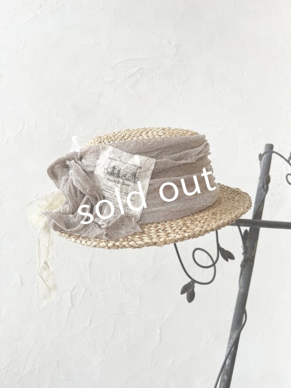 画像4: pollenbienco／アンティークレースの帽子・H (4)