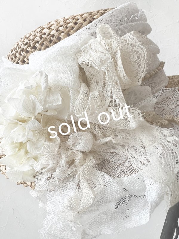 画像6: pollenbienco／アンティークレースの帽子・G (6)