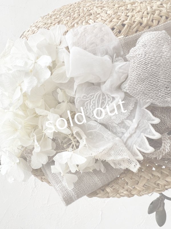 画像6: pollenbienco／アンティークレースの帽子・F (6)