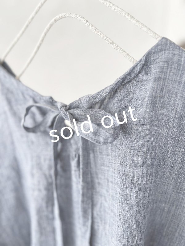 画像3: Avenue／フリルギャザーポンチョ・デニムブルー (3)