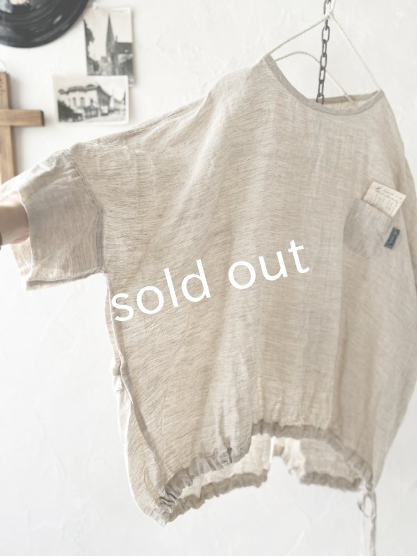 画像7: MARCHE' DE SOEUR／裾リボンプルオーバー・杢生成り (7)