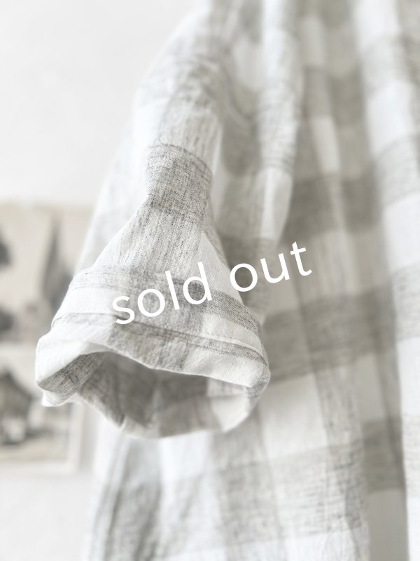 画像6: MARCHE' DE SOEUR／Ａラインフードワンピース・チェック (6)