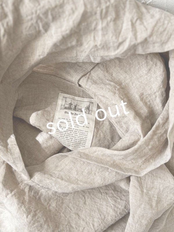 画像13: MARCHE' DE SOEUR／Ａラインフードワンピース・ベージュシャンブレー (13)