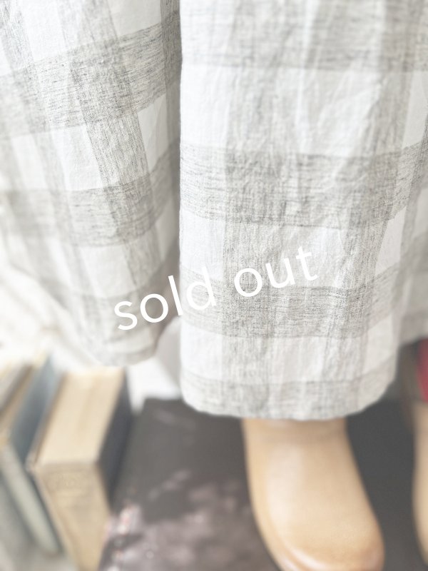 画像7: MARCHE' DE SOEUR／Ａラインフードワンピース・チェック (7)