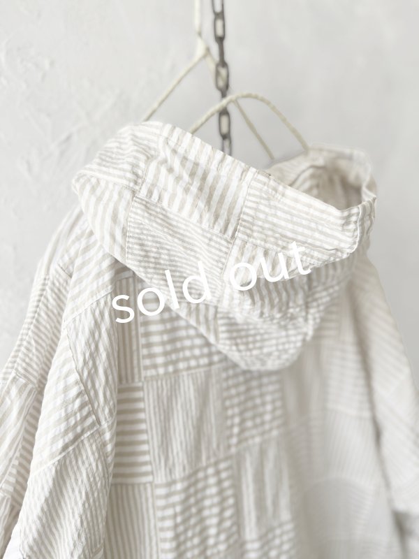 画像13: MARCHE' DE SOEUR／Ａラインフードワンピース・パッチワーク (13)