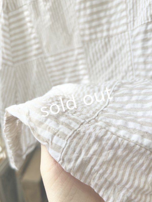 画像8: MARCHE' DE SOEUR／Ａラインフードワンピース・パッチワーク (8)