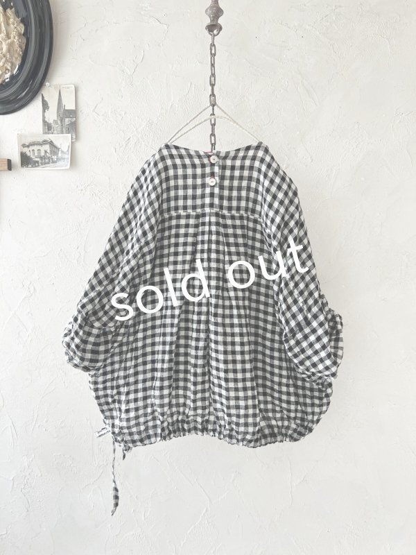 画像10: MARCHE' DE SOEUR／裾リボンプルオーバー・ギンガム (10)